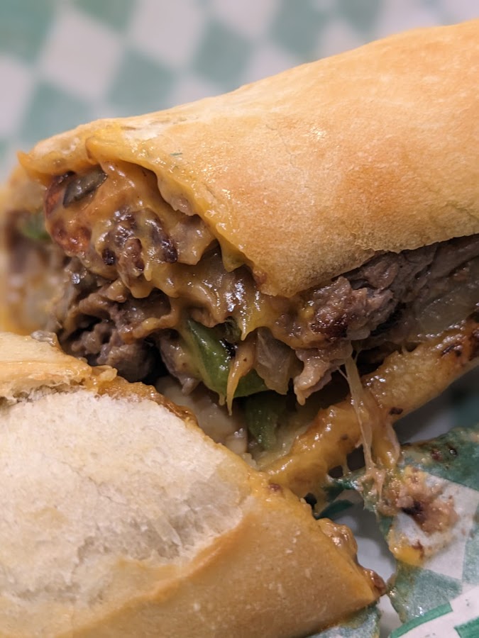 Chopped cheese style sandwich at Berkeley Cafe