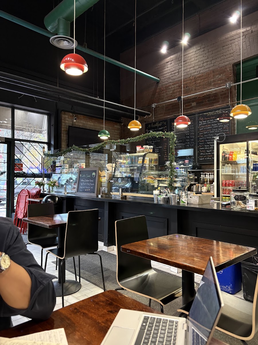 Berkeley Cafe counter and menu boards